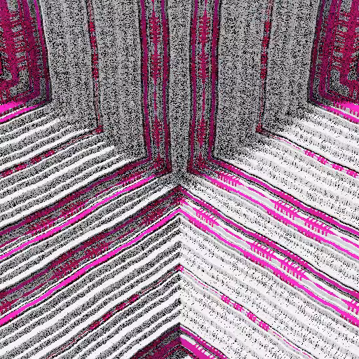 Colorful, warped cubic sponge forms #53