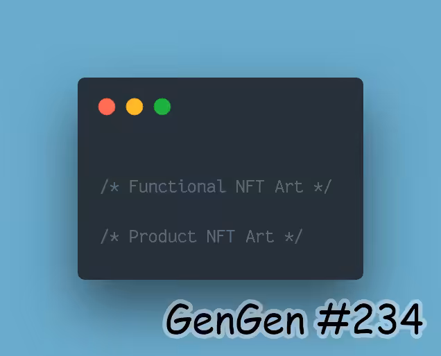 GenGen #234: Big Crazy JavaScript Generative NFT Art