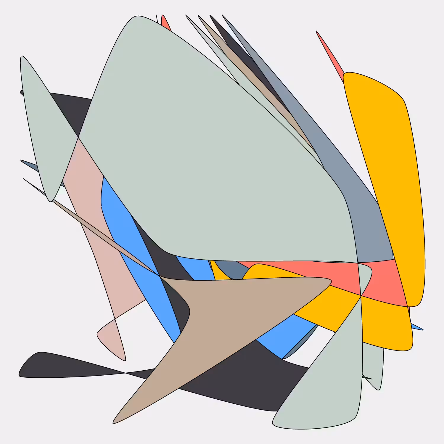 Geometric colorful shapes 2 (Free edition) #149
