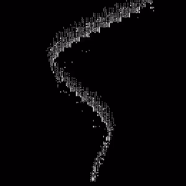 Perpetual ASCII wind motion
