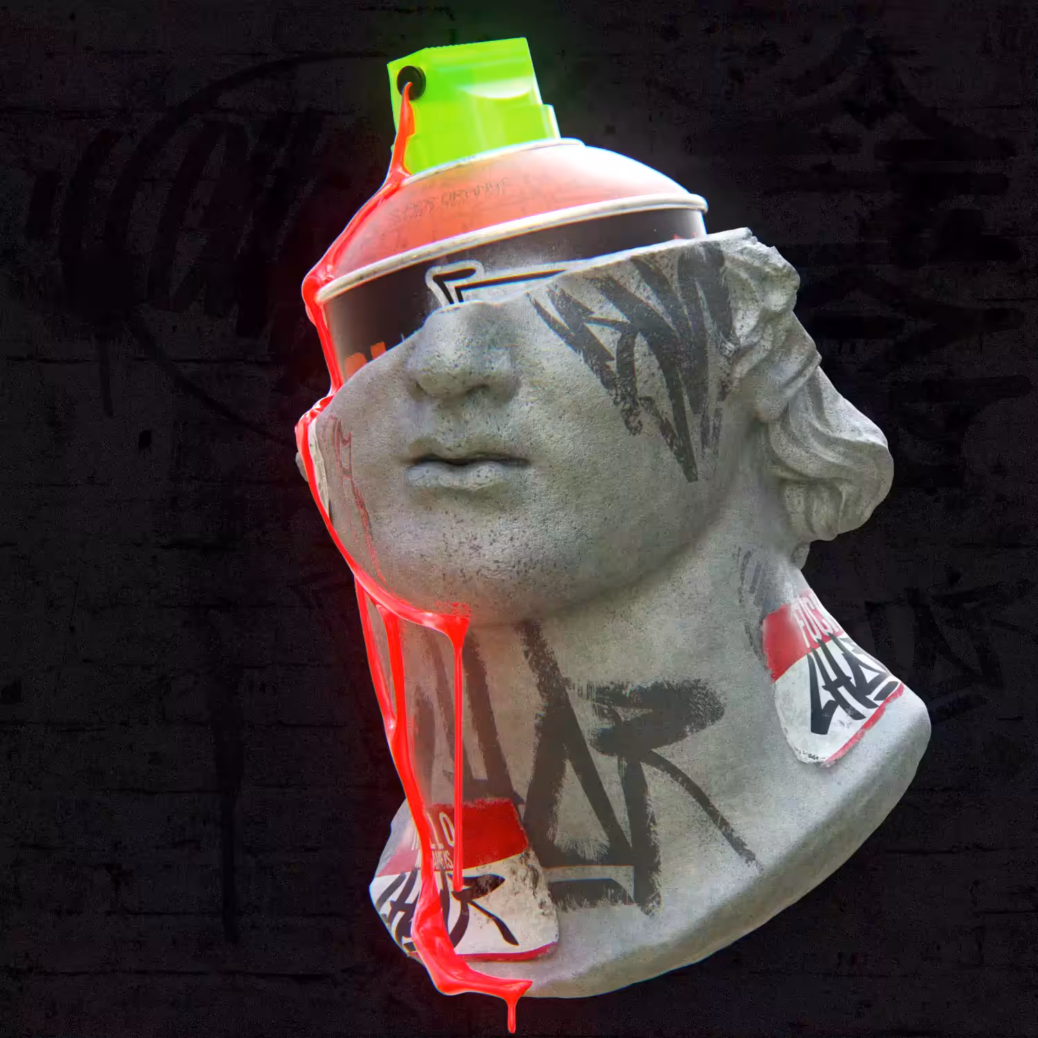 Fragmentary Colossal Head Cans