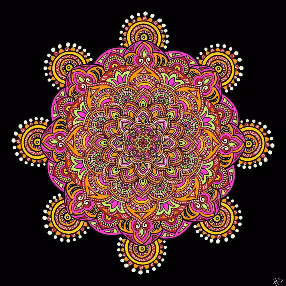 Mandala of pink