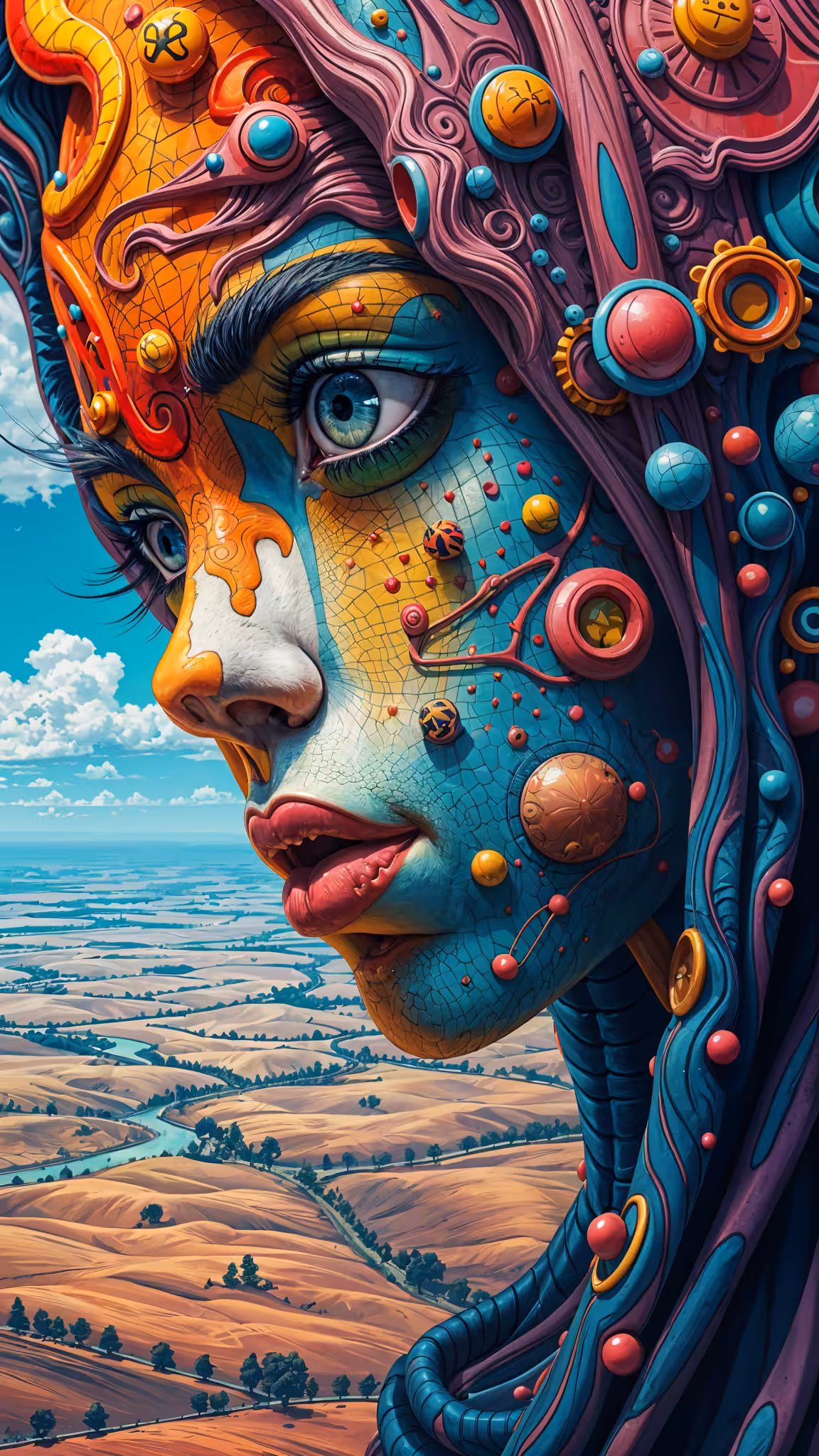 Goddess in abstract 