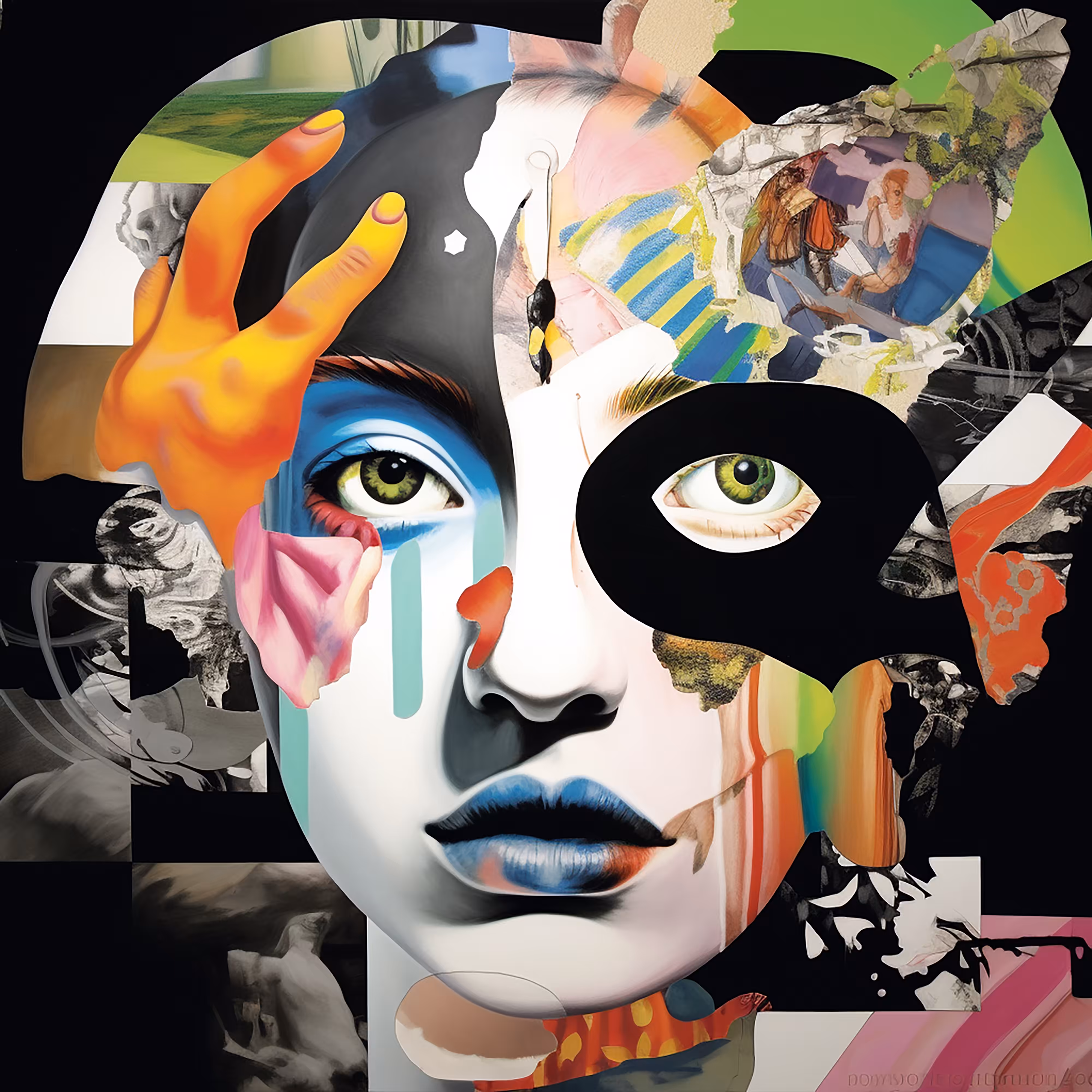 Collage Faces for the Mad #4
