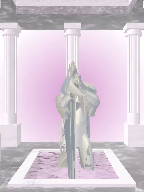 HeavenComputer: The Praying Mossy Champagne Man #5091