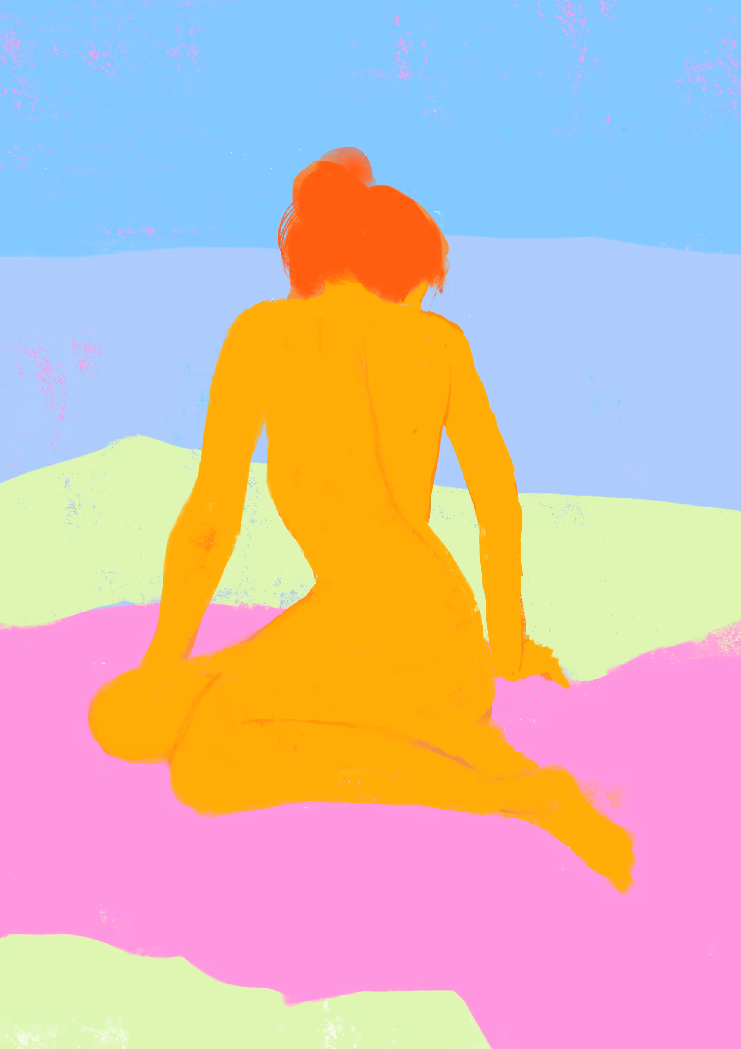 woman on the beach