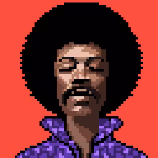 CryptoSlebs #003s Jimi Hendrix