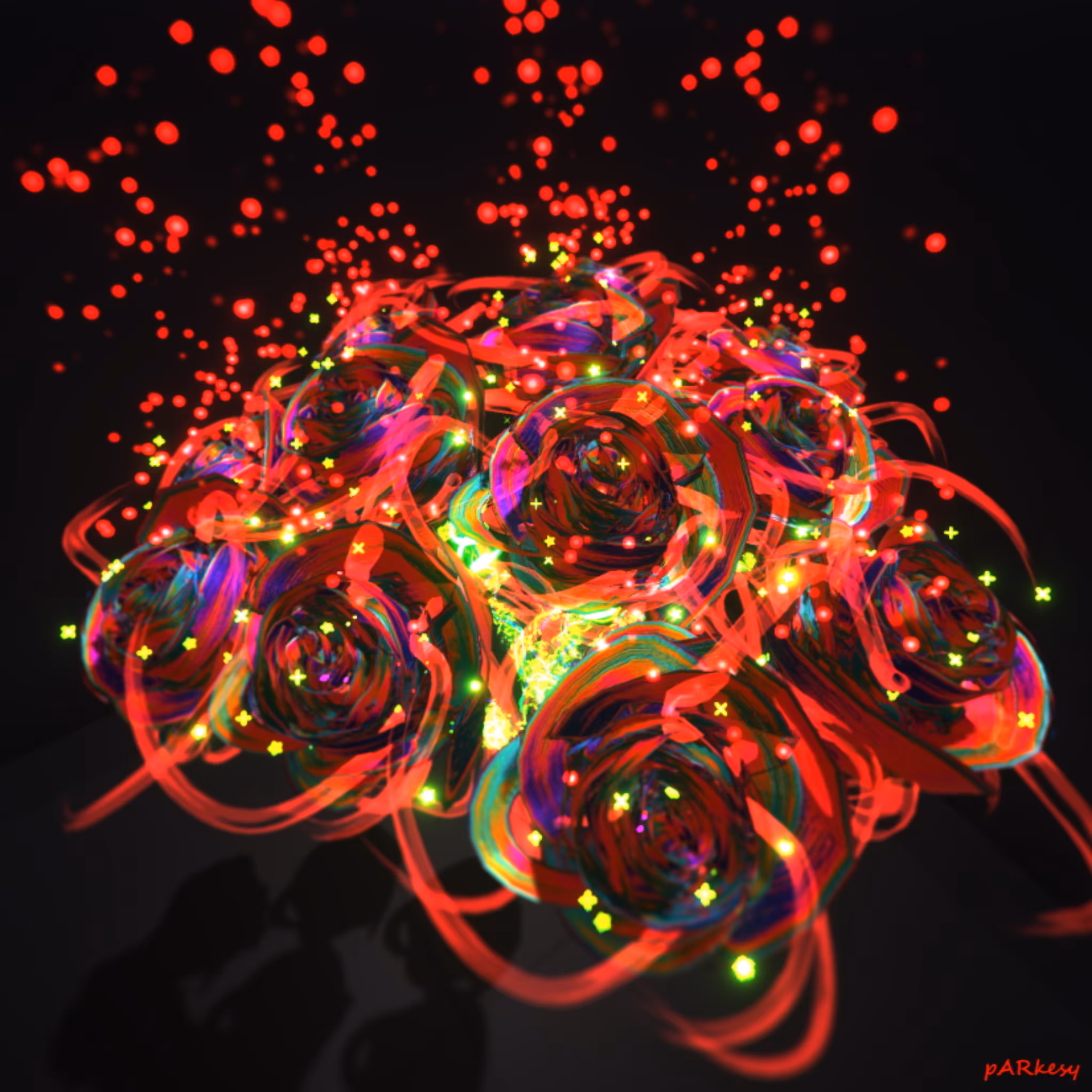 Hypercoloured Roses #2