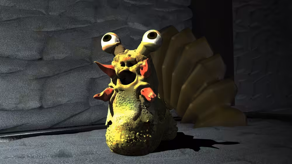 Slug finds shiny