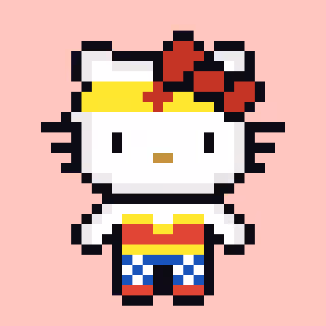 Henllo Kitty Wonder Woman #001