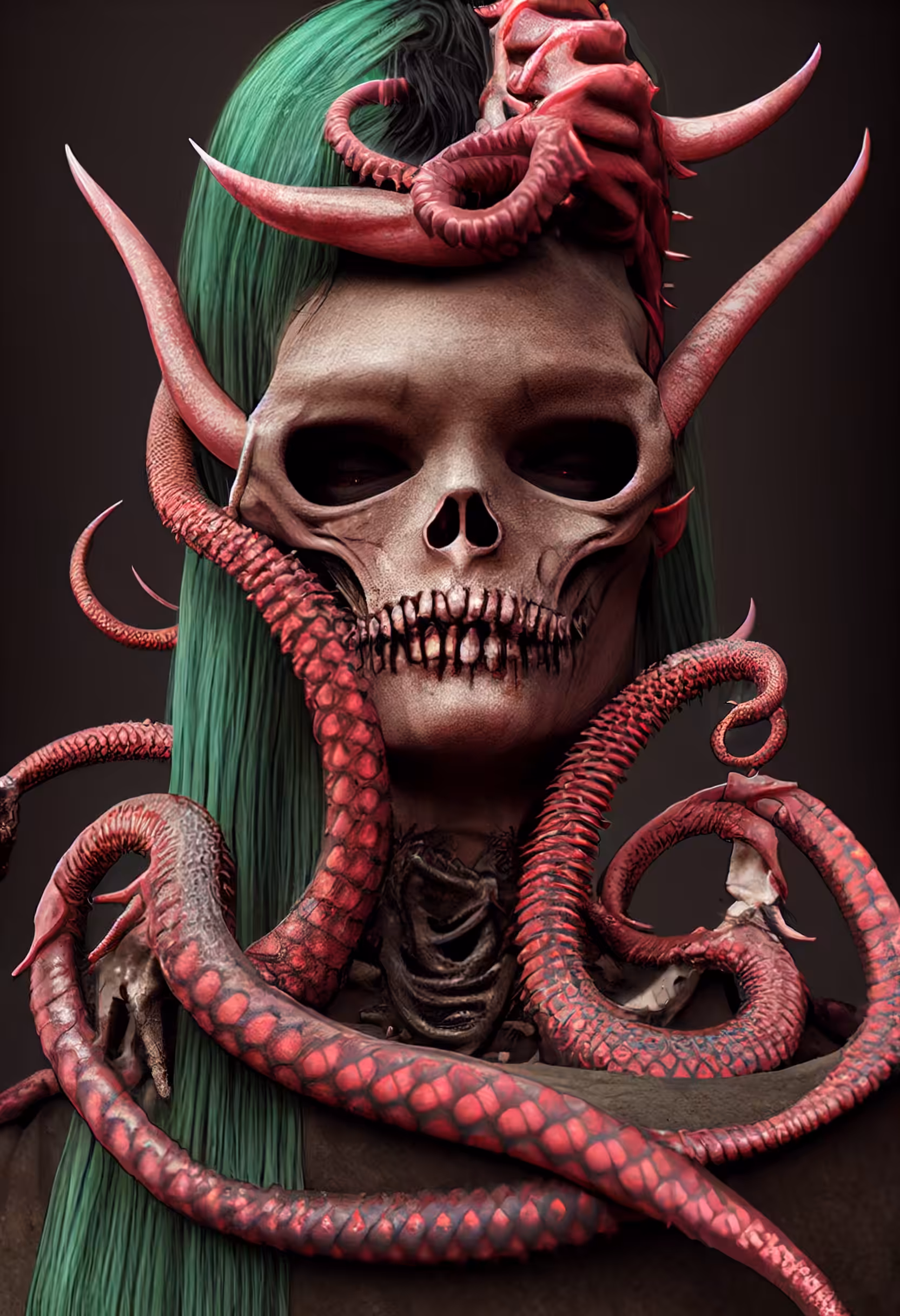 Human Skull Warlock #4