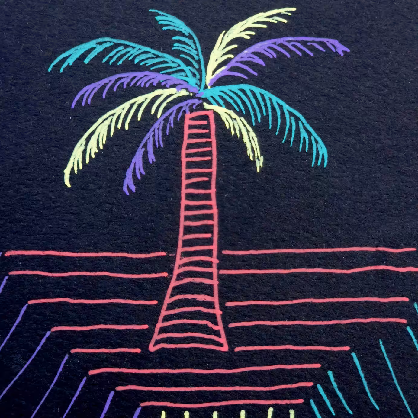 Morning cards: Palm tree