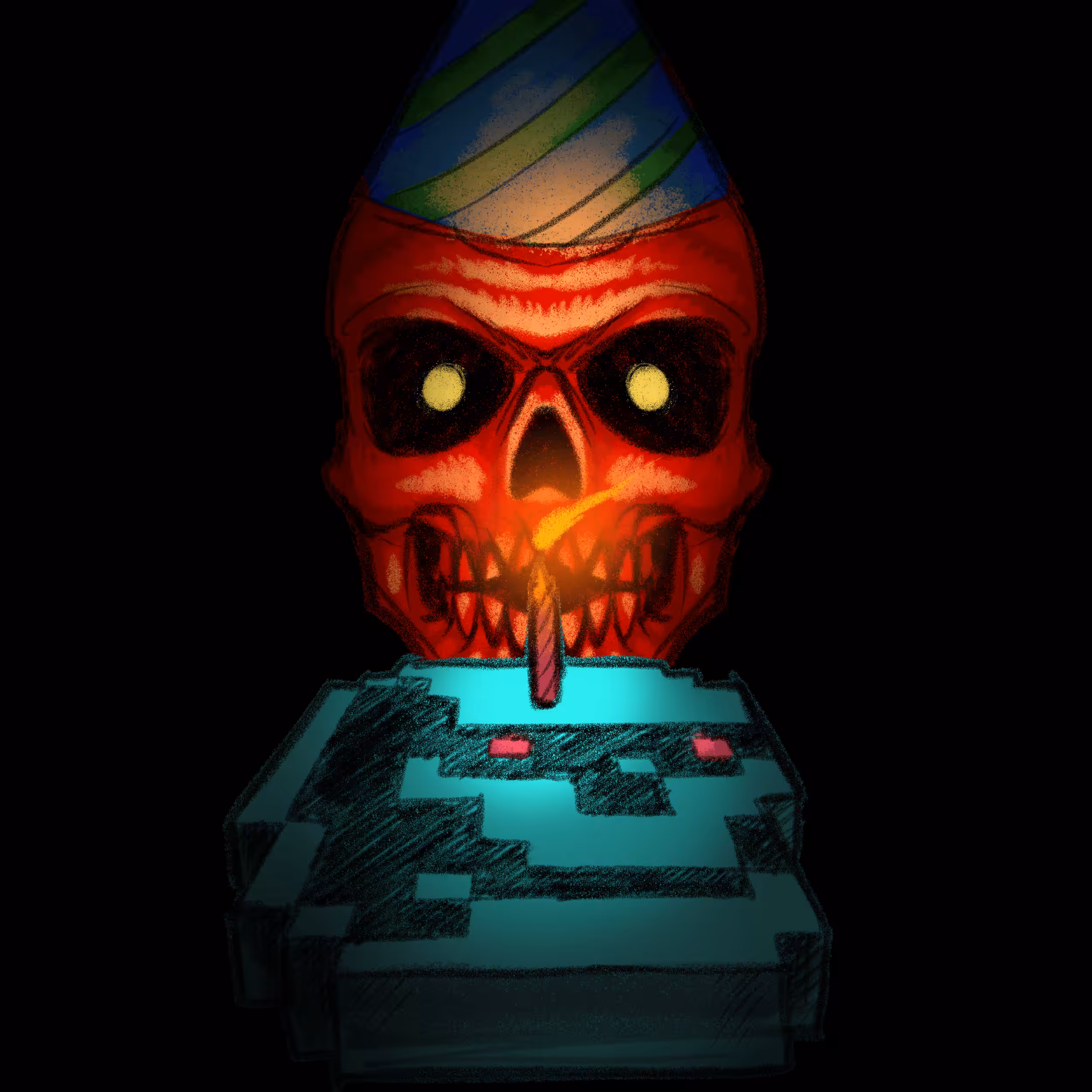 LOU A DAY: 14 BLOU THE CANDLES