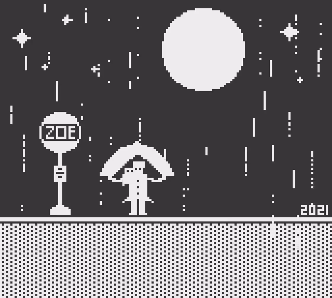 Zoe Tamago 1-Bit Bus Stop