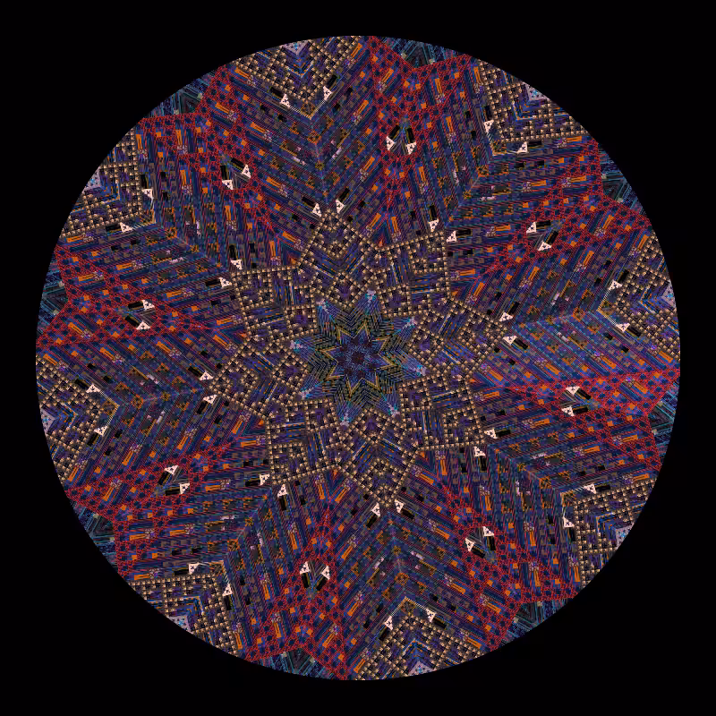 Binary kaleidoscope #5
