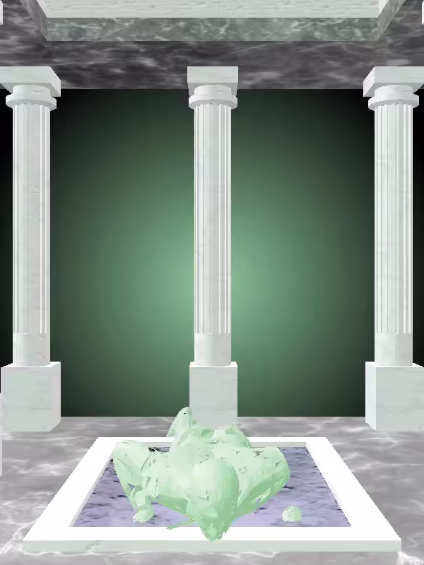 HeavenComputer: The Fragmented Athletic Normie Green Man #5649