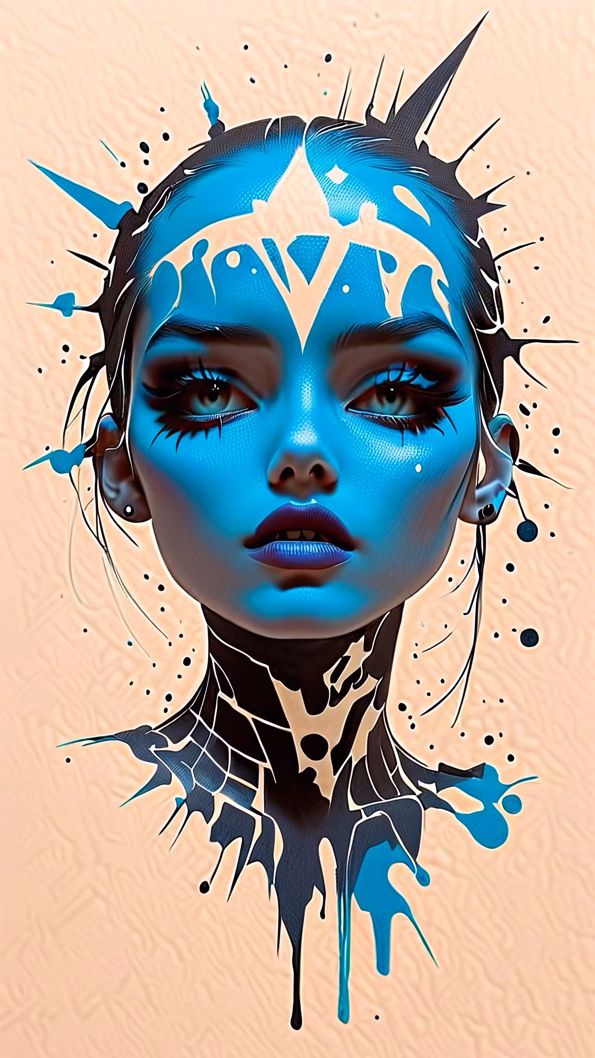 Painting her emotions 
