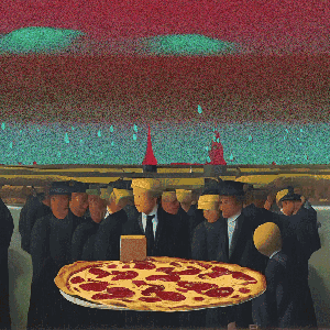 A big pizza