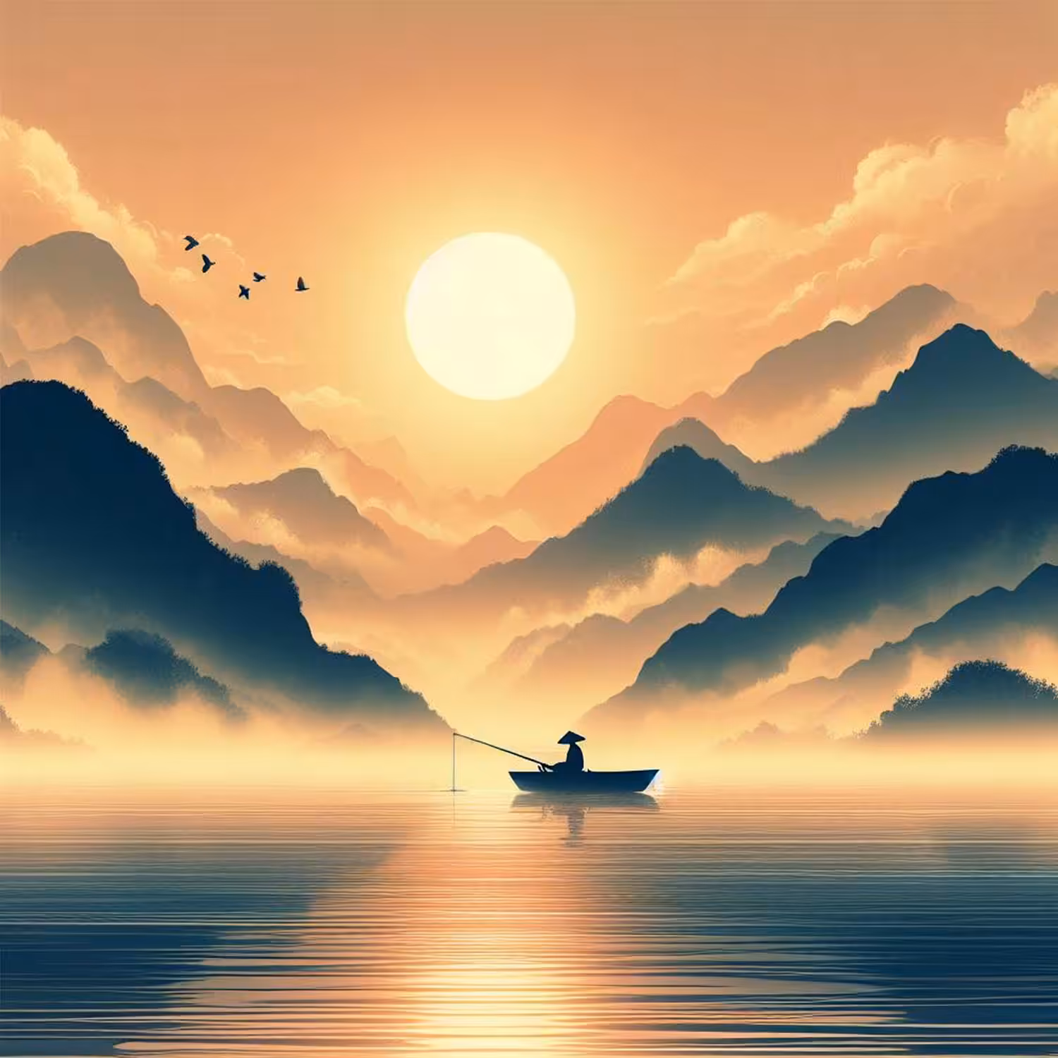 The Sunrise Fisherman 