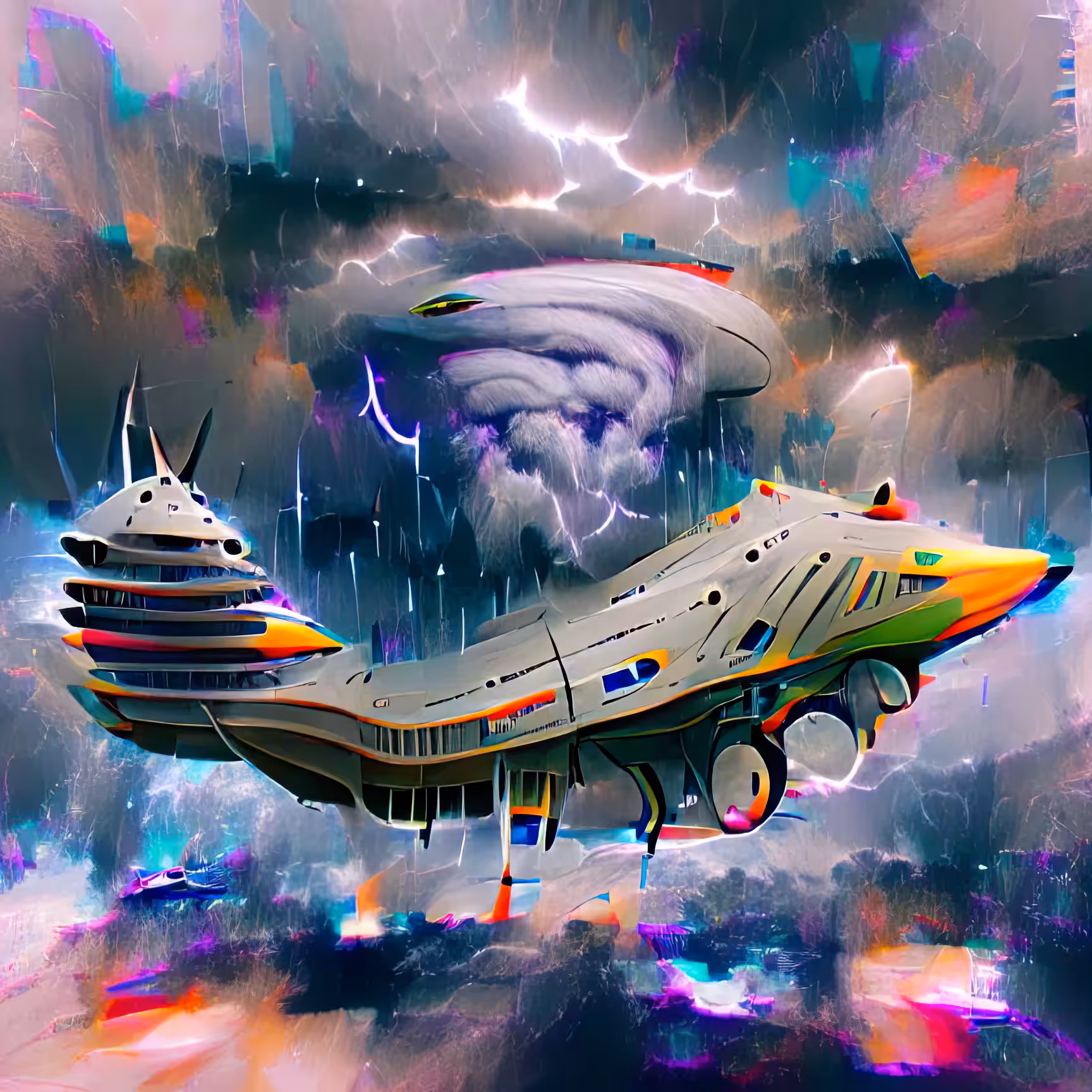 Anne Spalter AI Spaceships: Outerspace Yacht 7/501