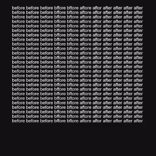 before before before...