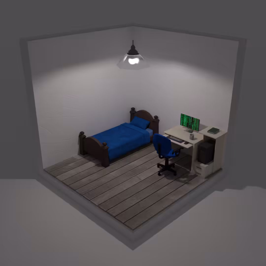 Blue Bed Room