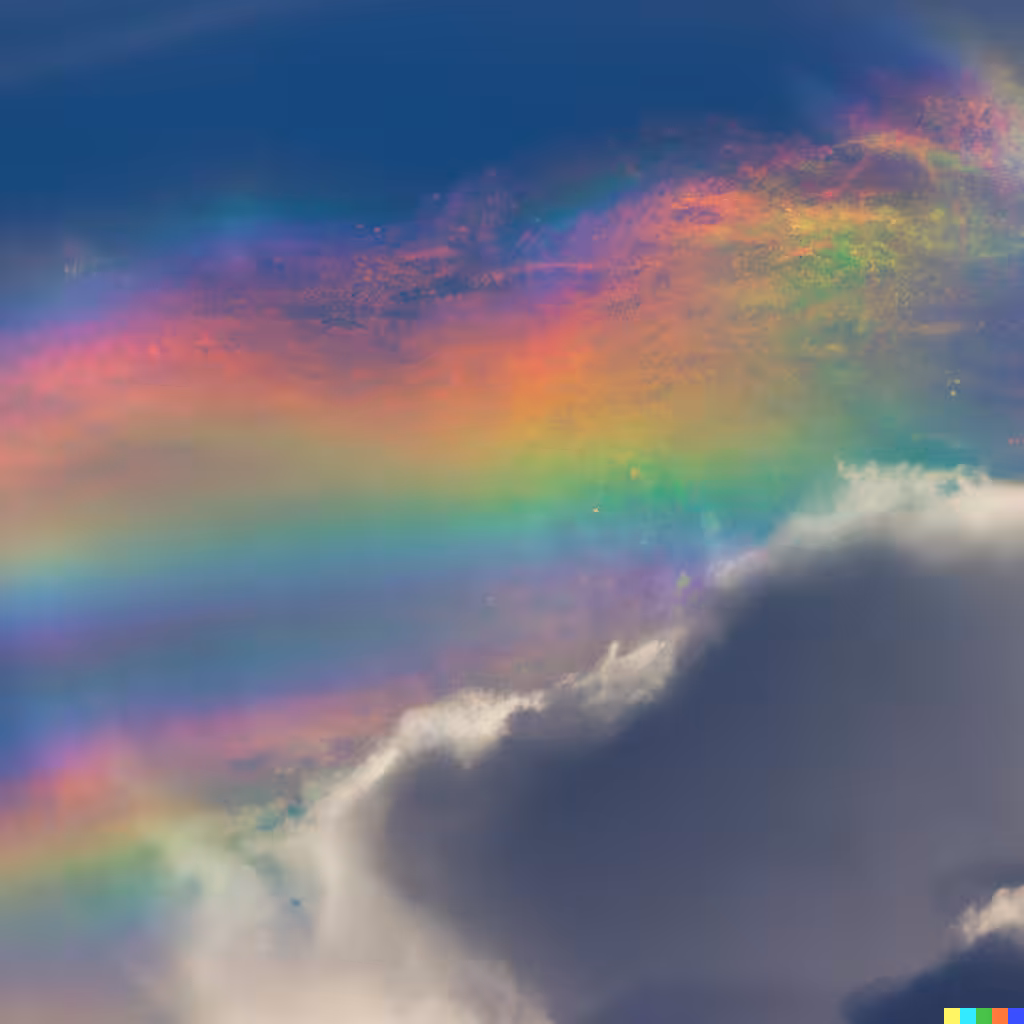☁️ 15 - a big colorfull rainbow cloud