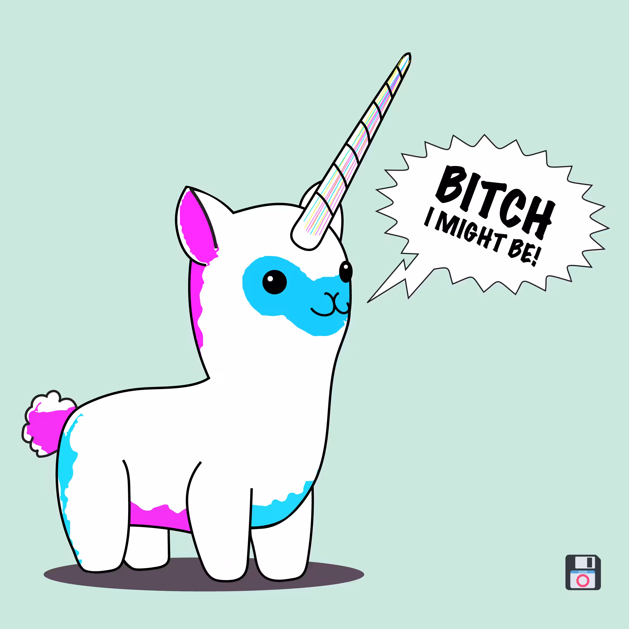 Cute Alpacawhal CGA