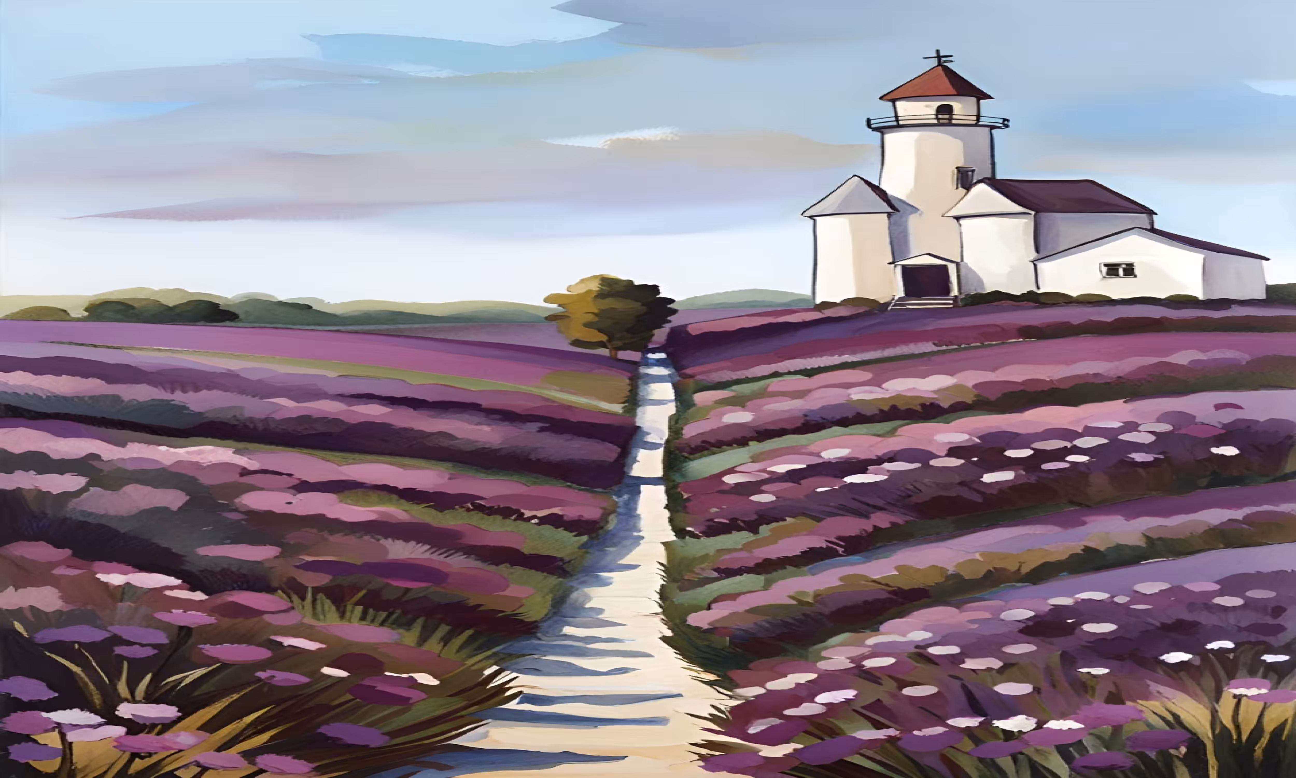 Purple fields #1