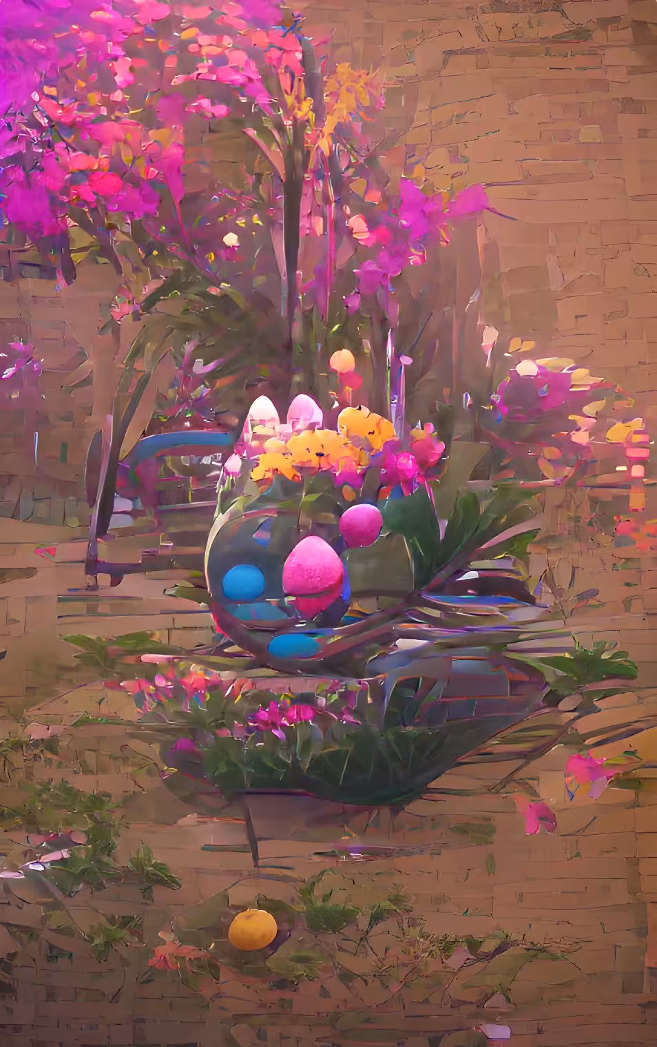 Easter eggs in flowers #3