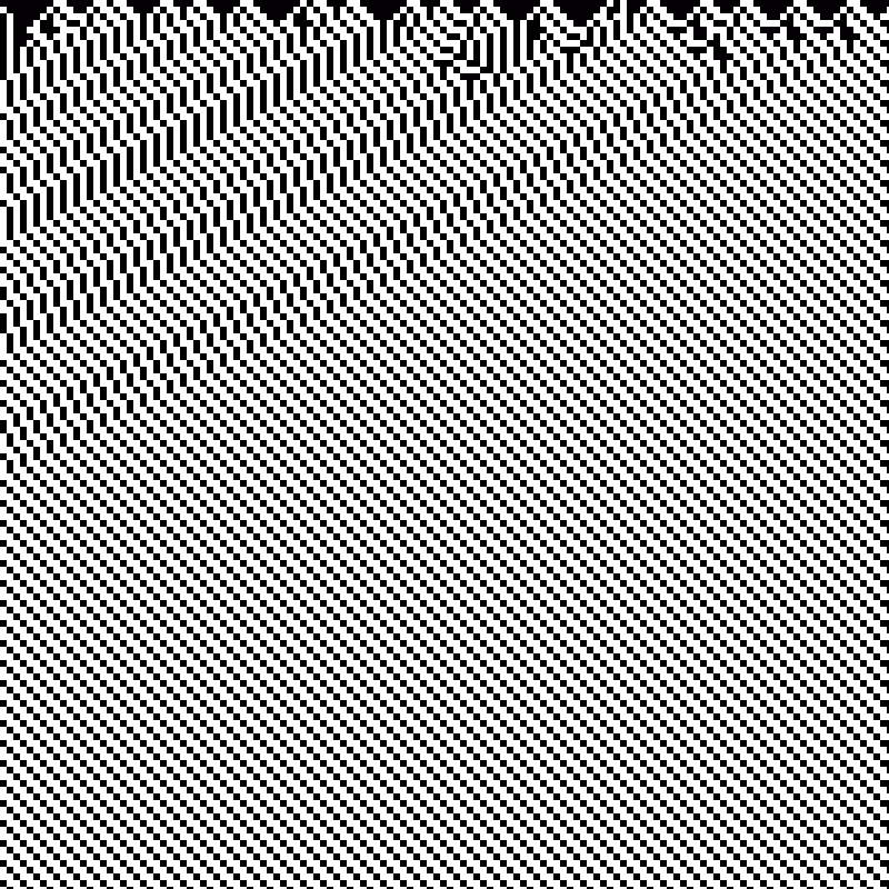 Colored Elementary Cellular Automaton #144