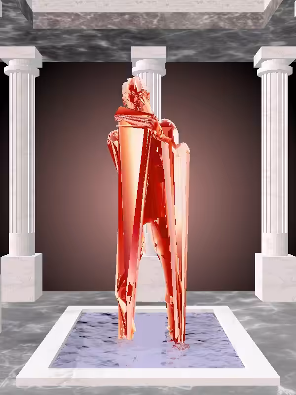 HeavenComputer: The Cheering Fiery Red Woman #7603