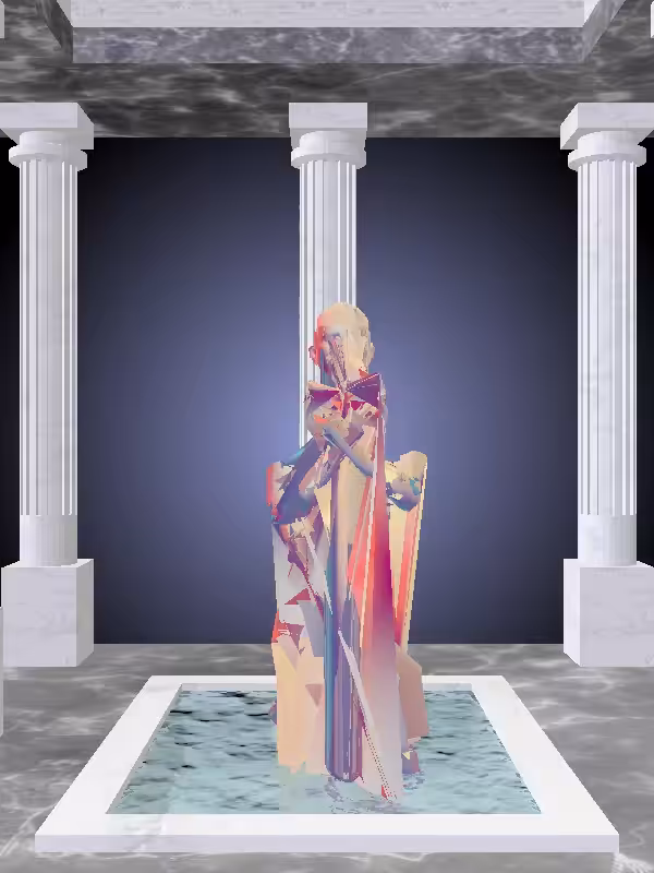 HeavenComputer: The Praying Multichrome Haze Woman #4971