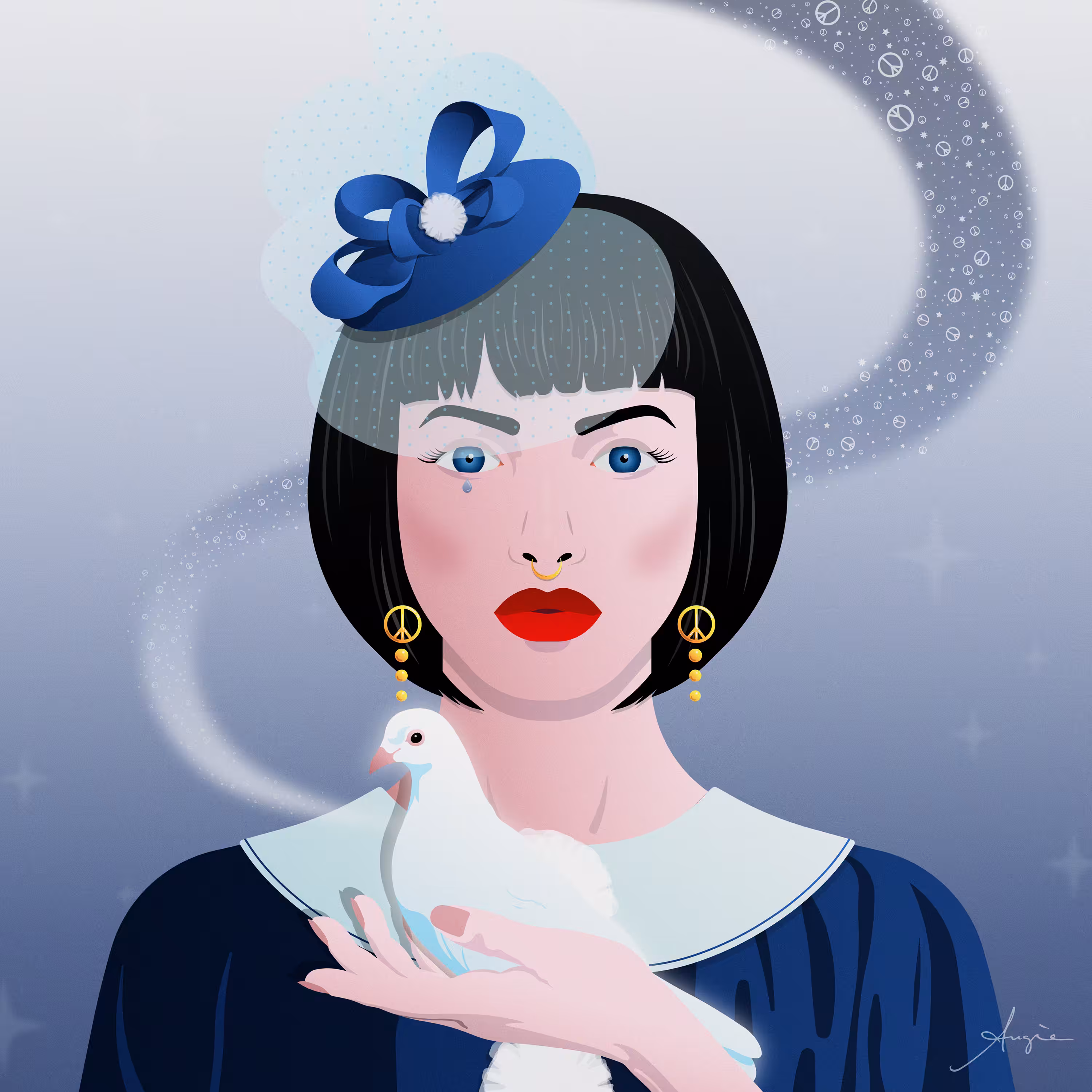 Pierrot with the Dove