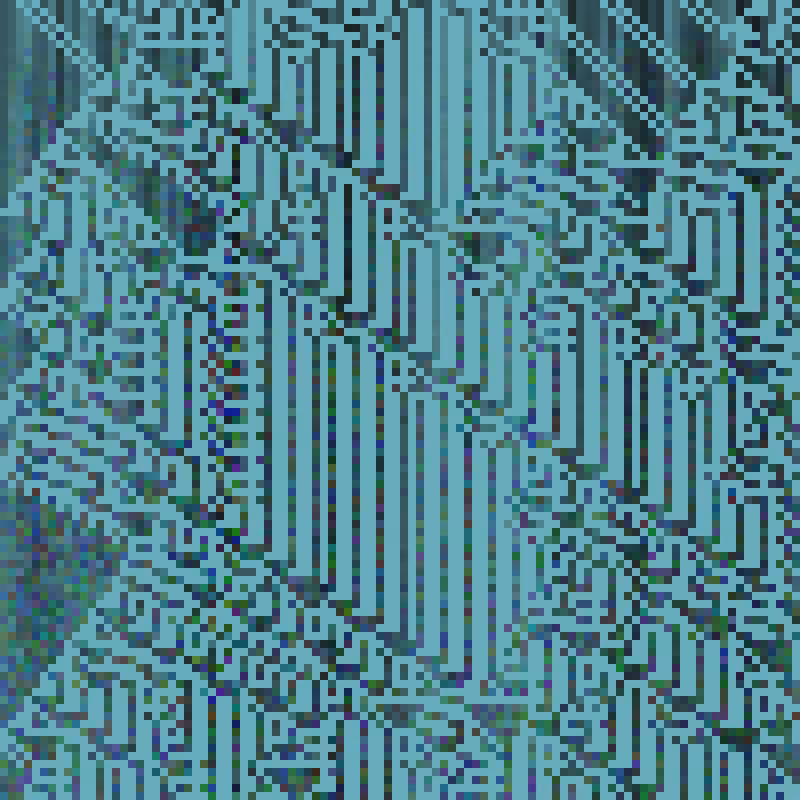 Colored Elementary Cellular Automaton #358