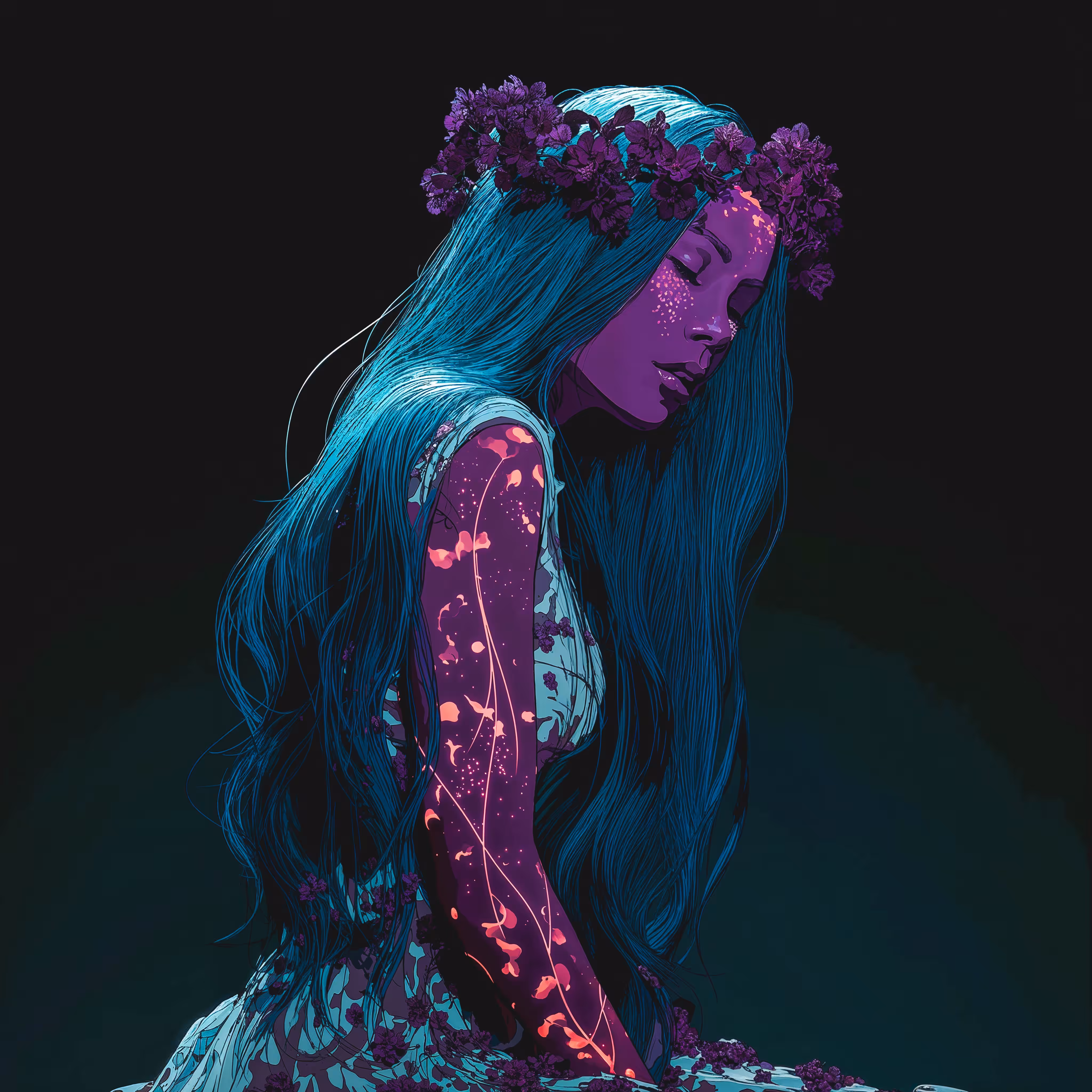 Violet stillness