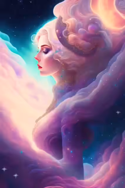 The glow of a woman