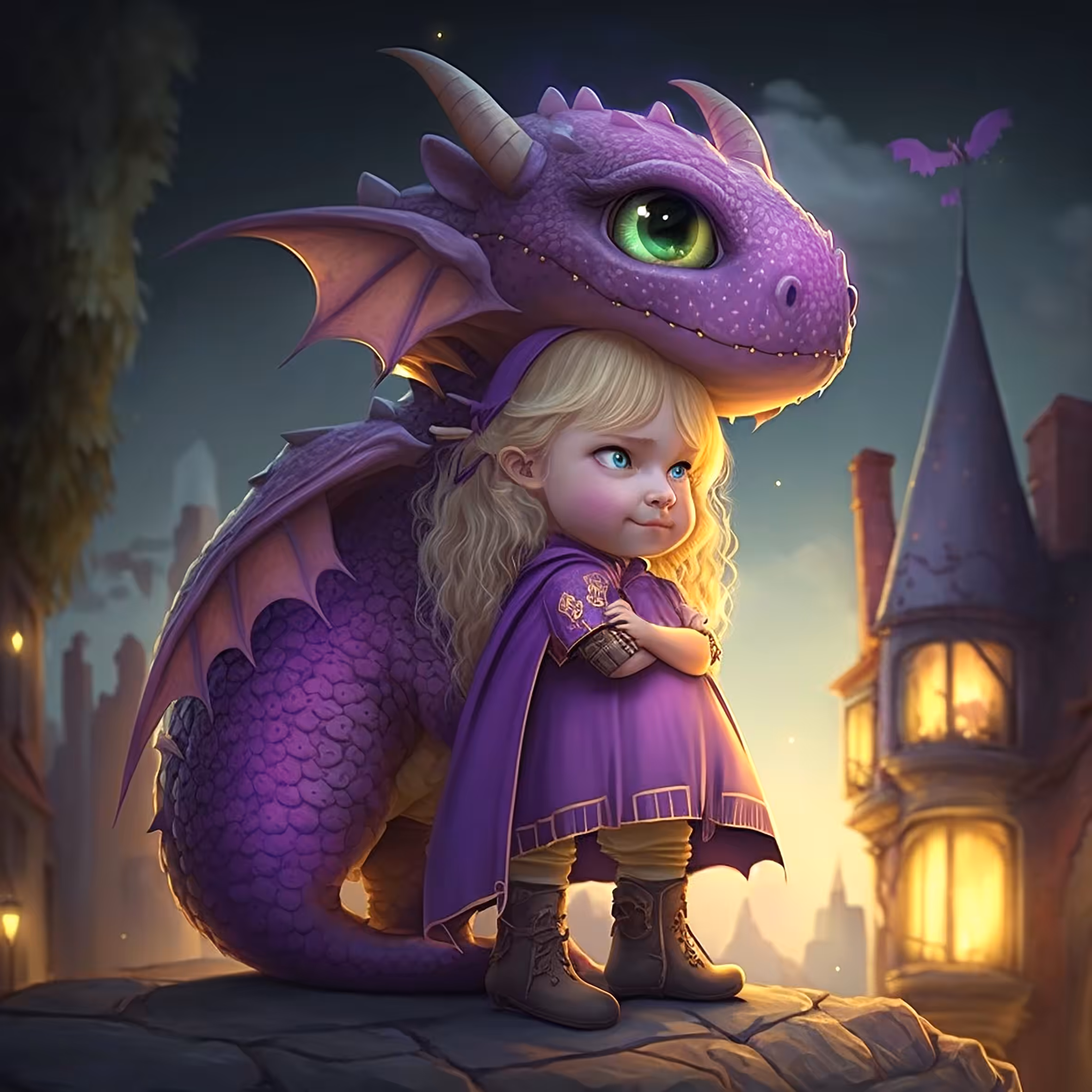 Mini Dragon Violet