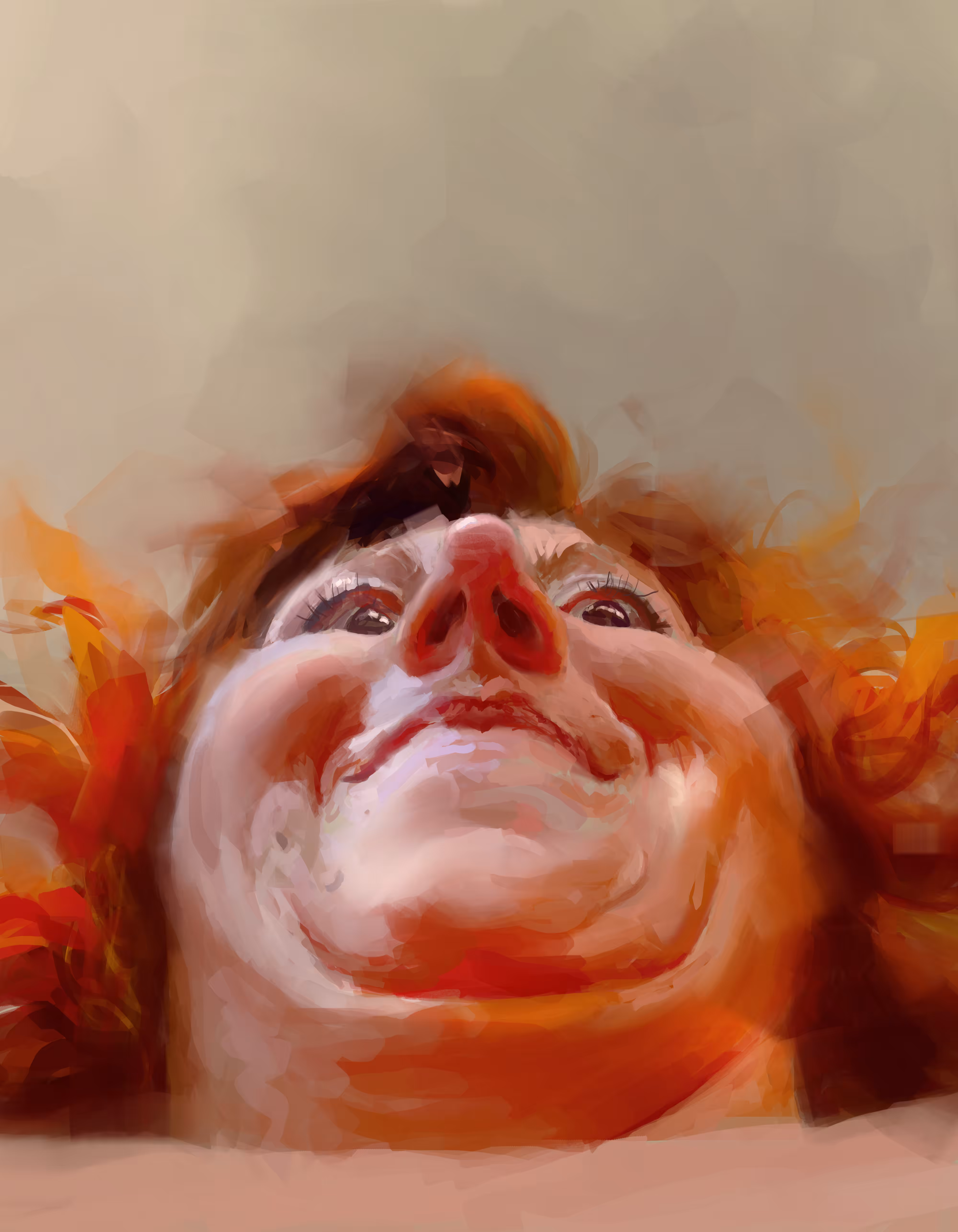Orange Haired Woman