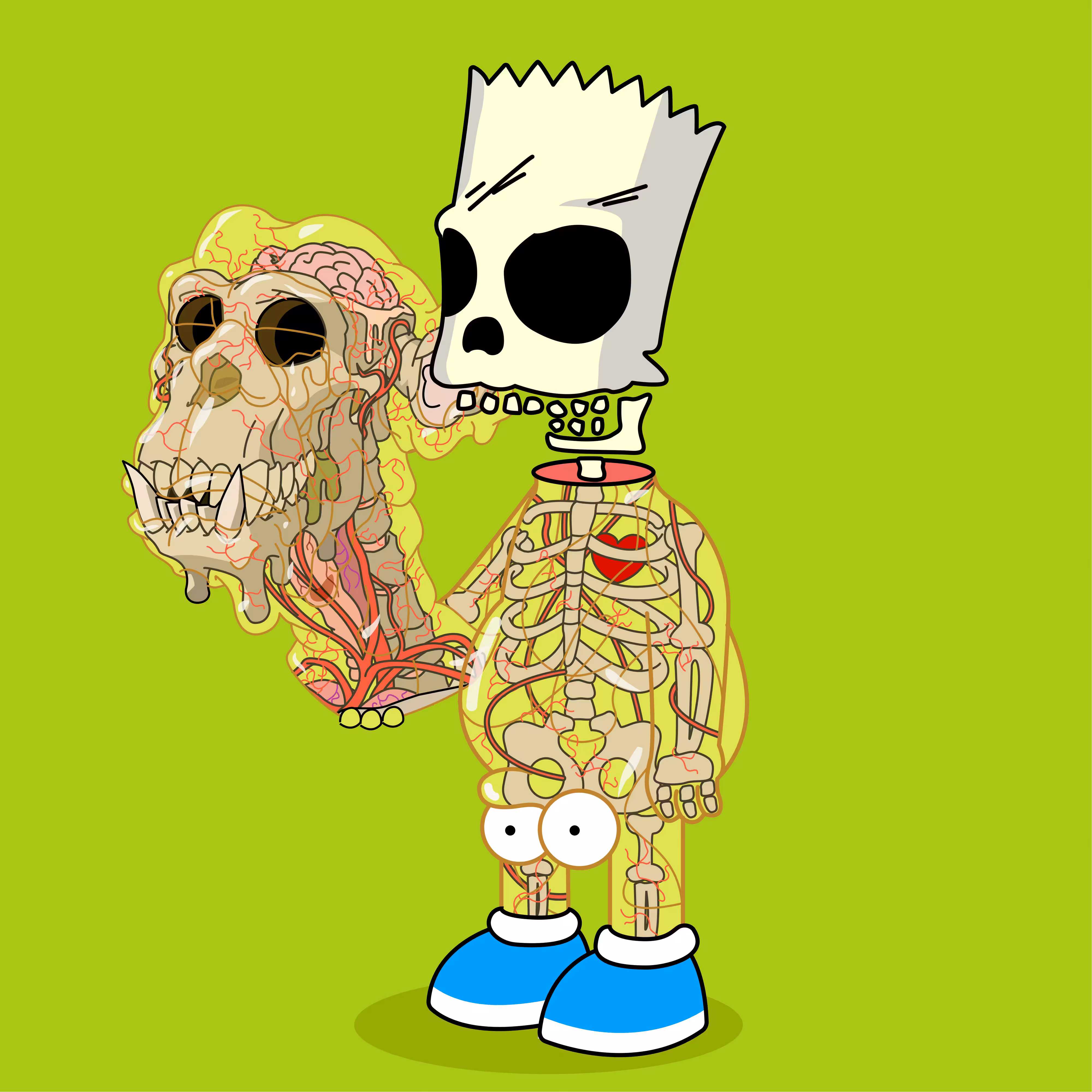 Unmasked Mutant Transparent ApeBalls #230