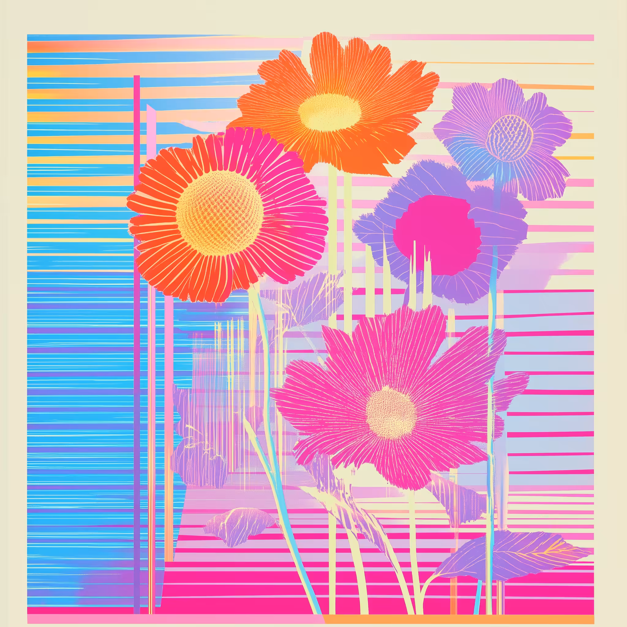 - / - / - | - lazy daisies - | - \ - \ -