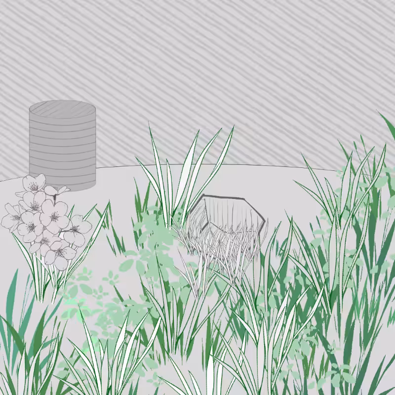 Wild Grass and Rubble #179