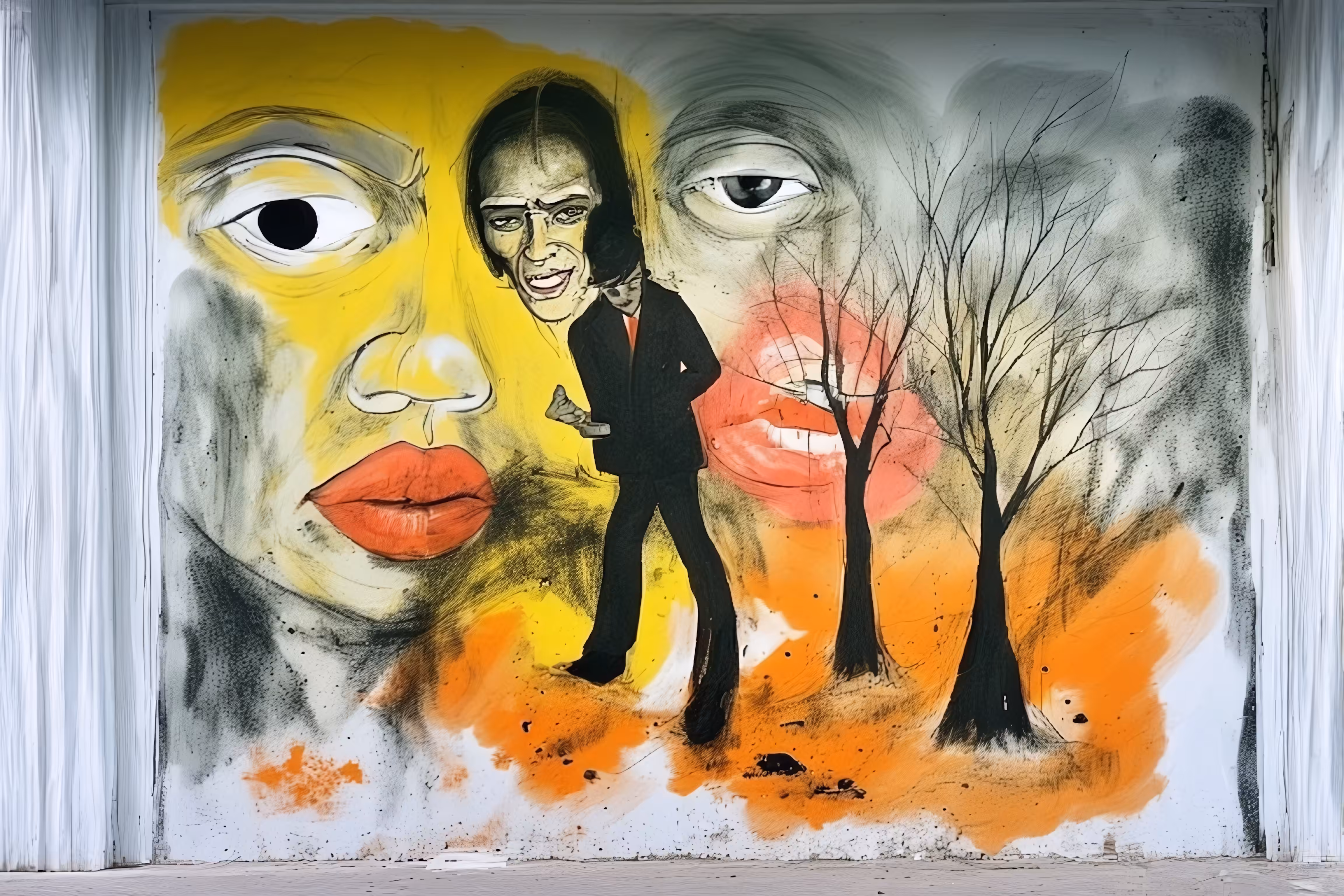 365 Brushstrokes of the Future: Urban Echoes: The Watchful Giants