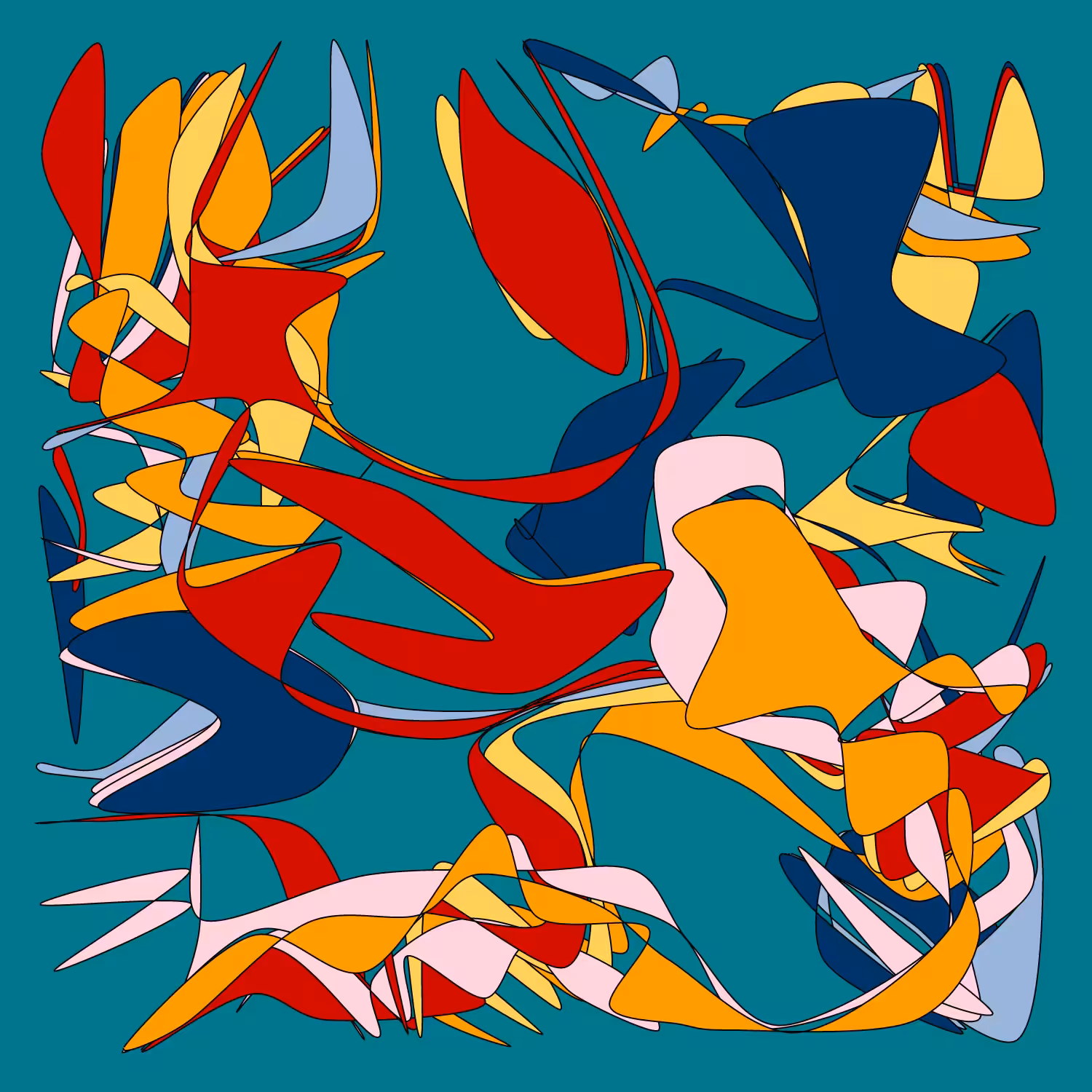 Geometric colorful shapes 2 (Free edition) #161