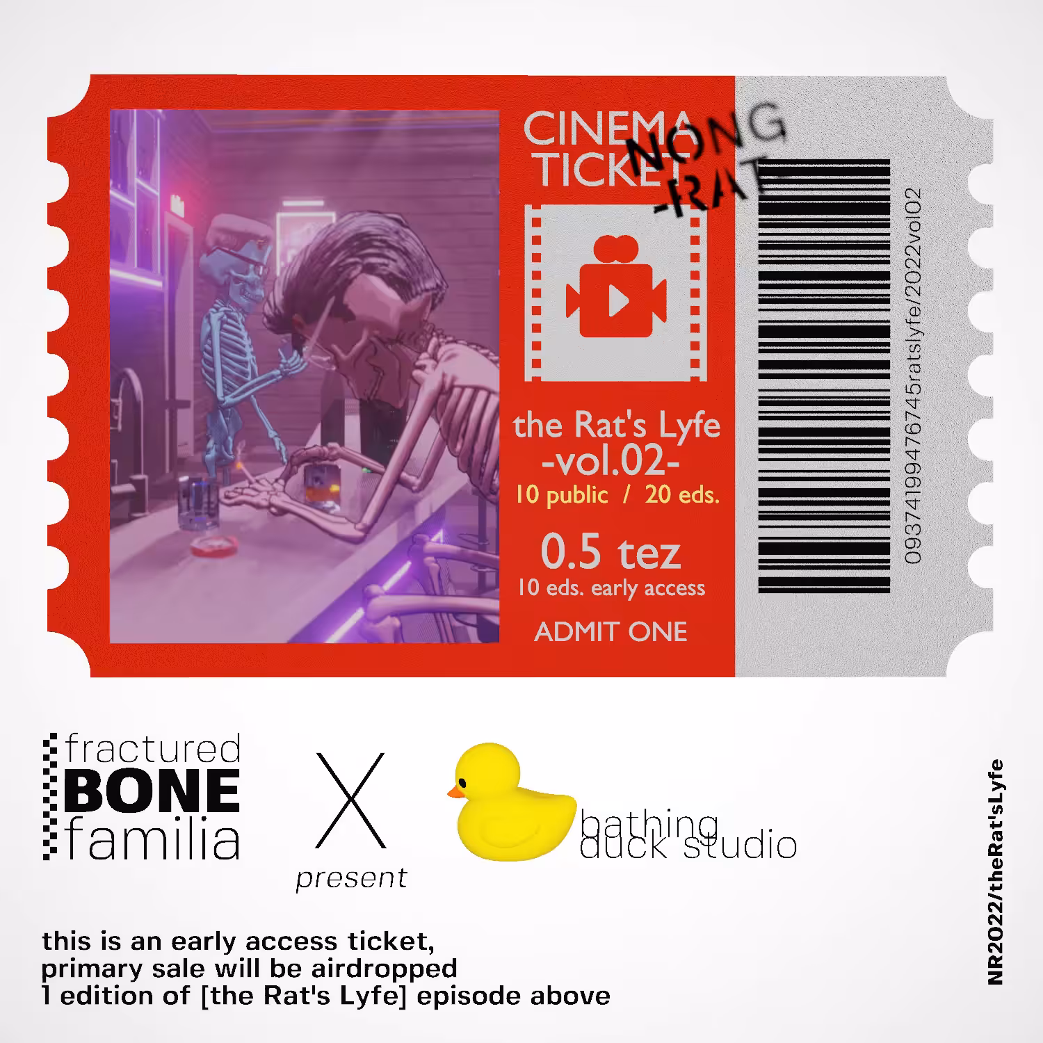 early access ticket the Rat's Lyfe Vol.02