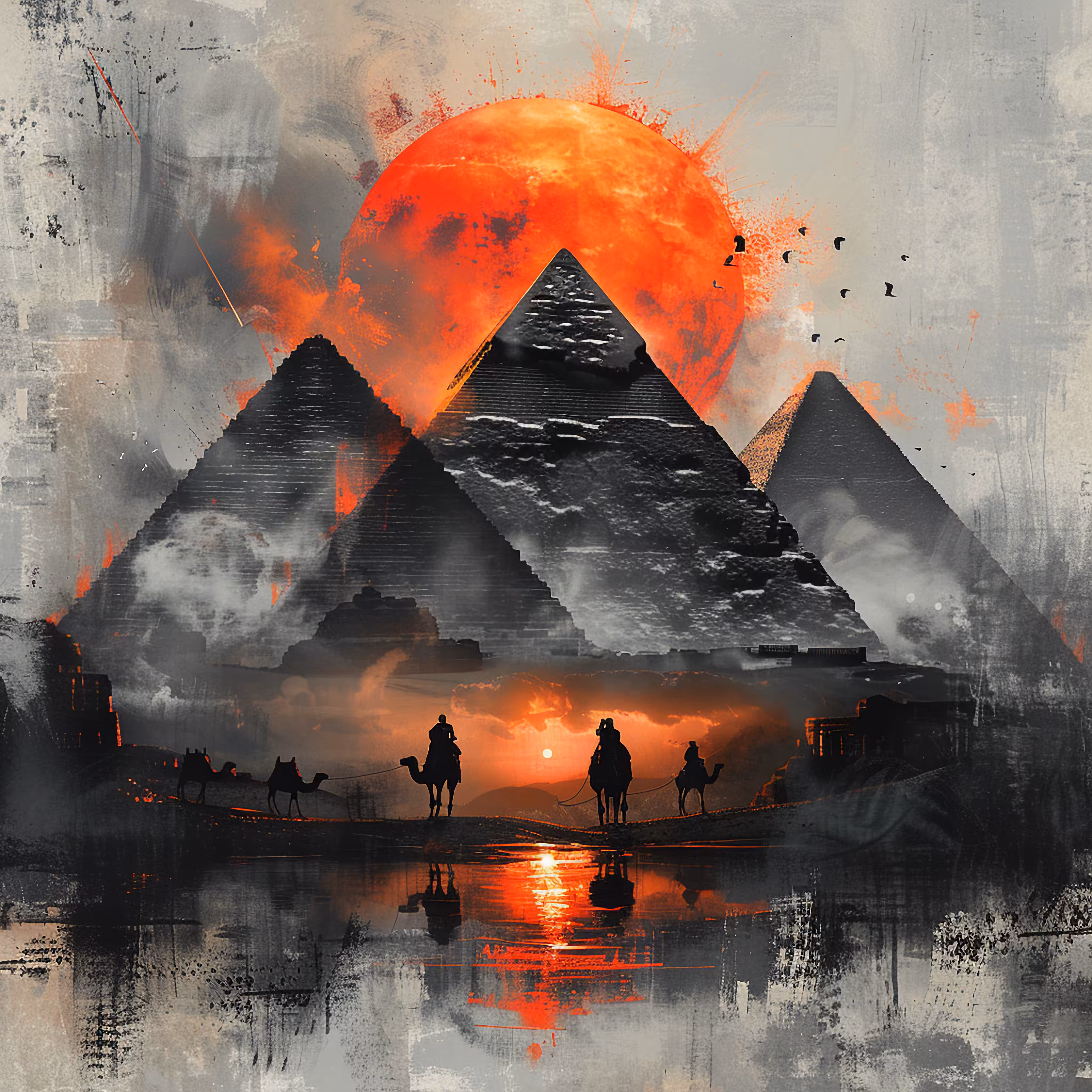 The three pyramids 