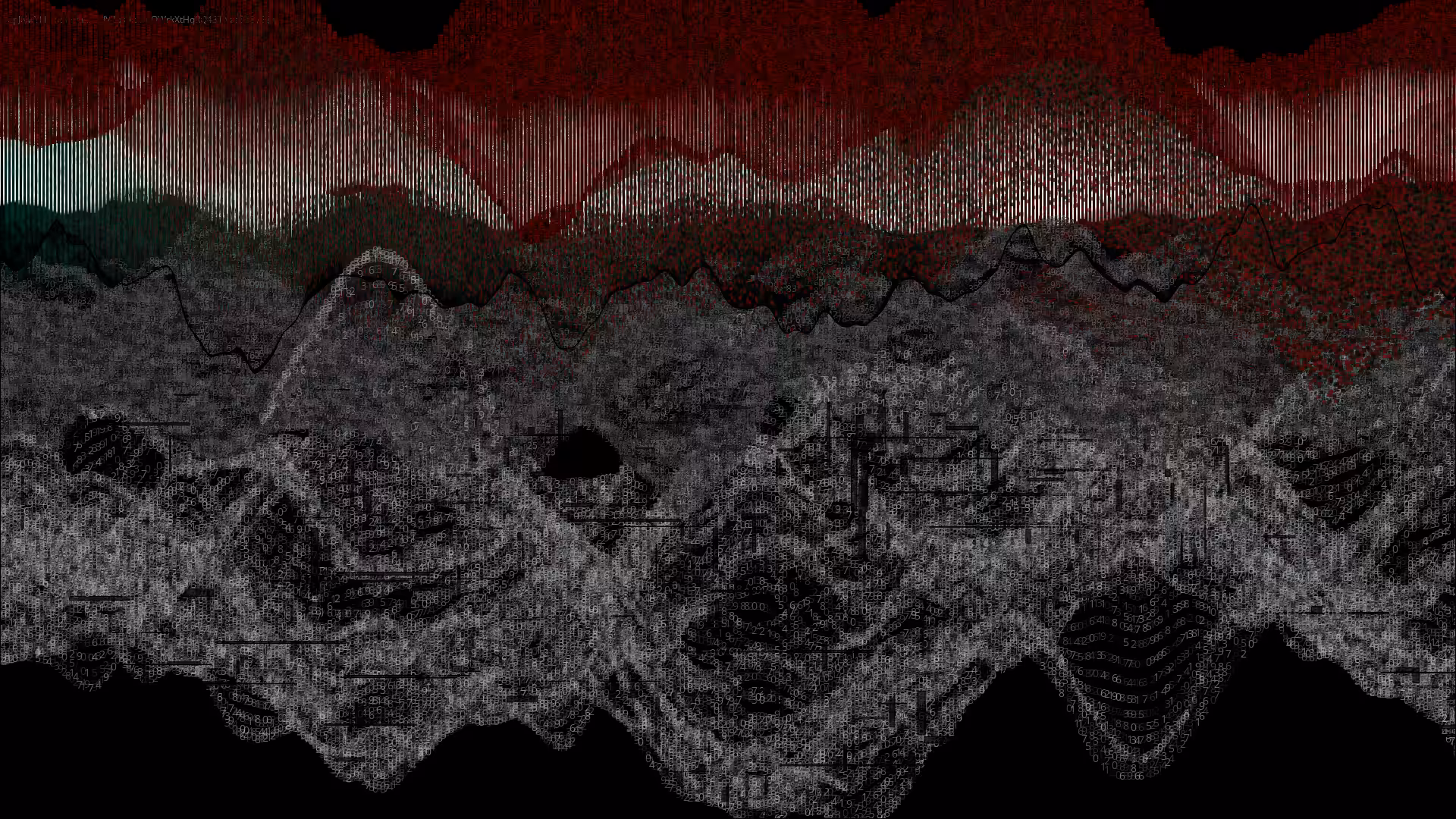 Pixel rain in a data landsacape #56