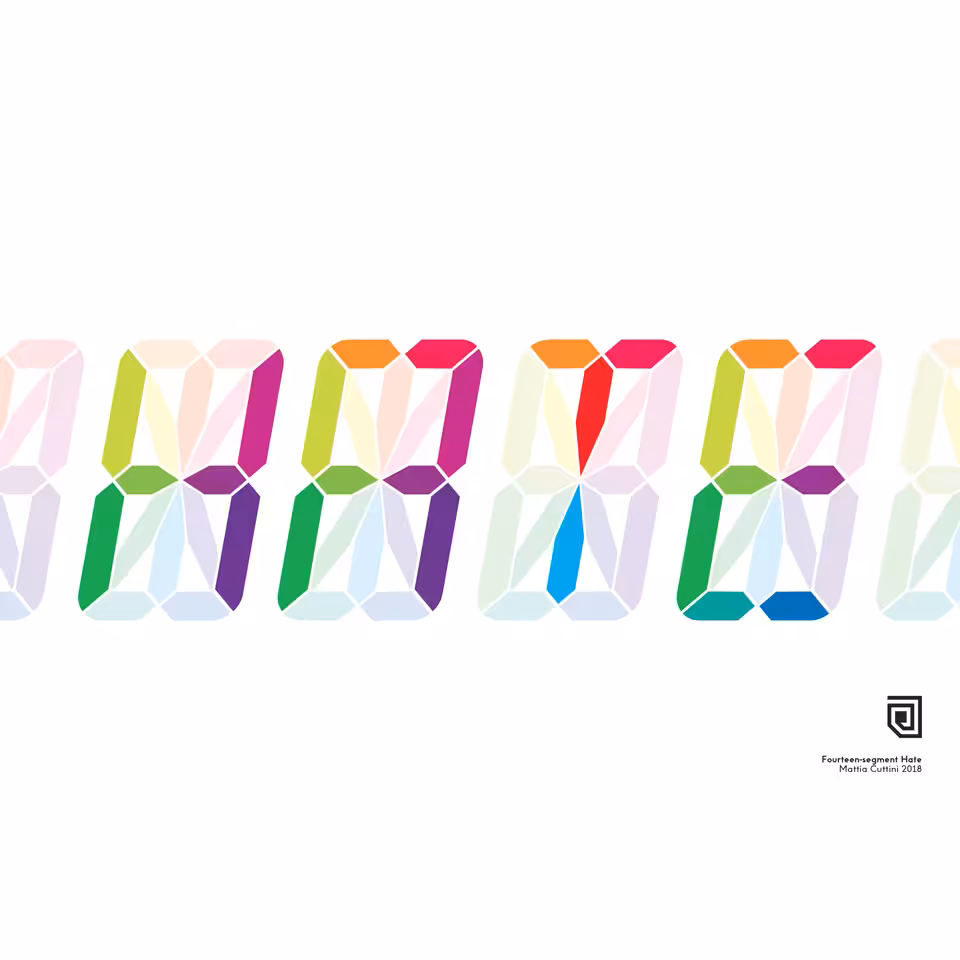 Fourteen-segment Hate