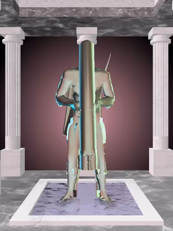 HeavenComputer: The Old Chatoyant Amazonite Man #3775