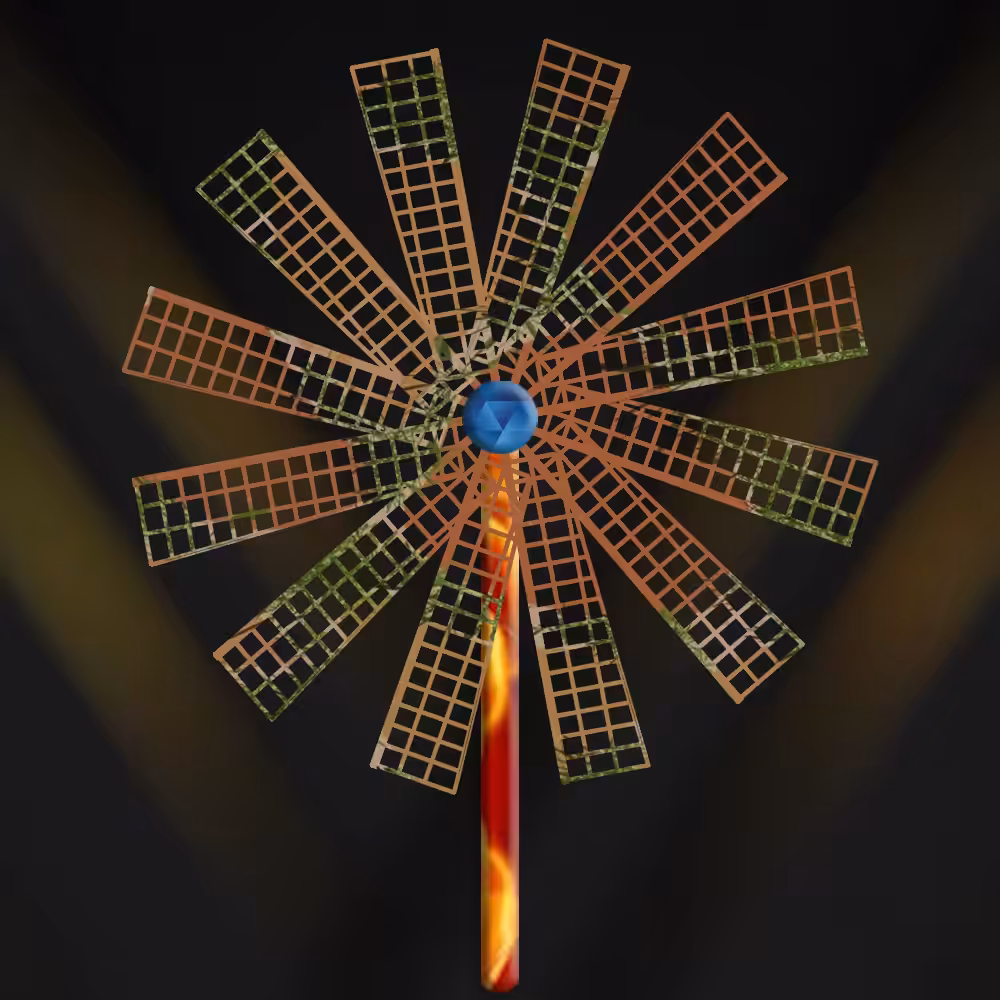 2D Pinwheels: pinwheel 46 windmill blades